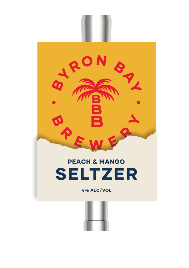 Peach and Mango Seltzer Byron Bay Brewery