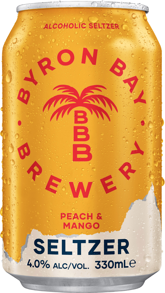 Peach and Mango Seltzer Byron Bay Brewery
